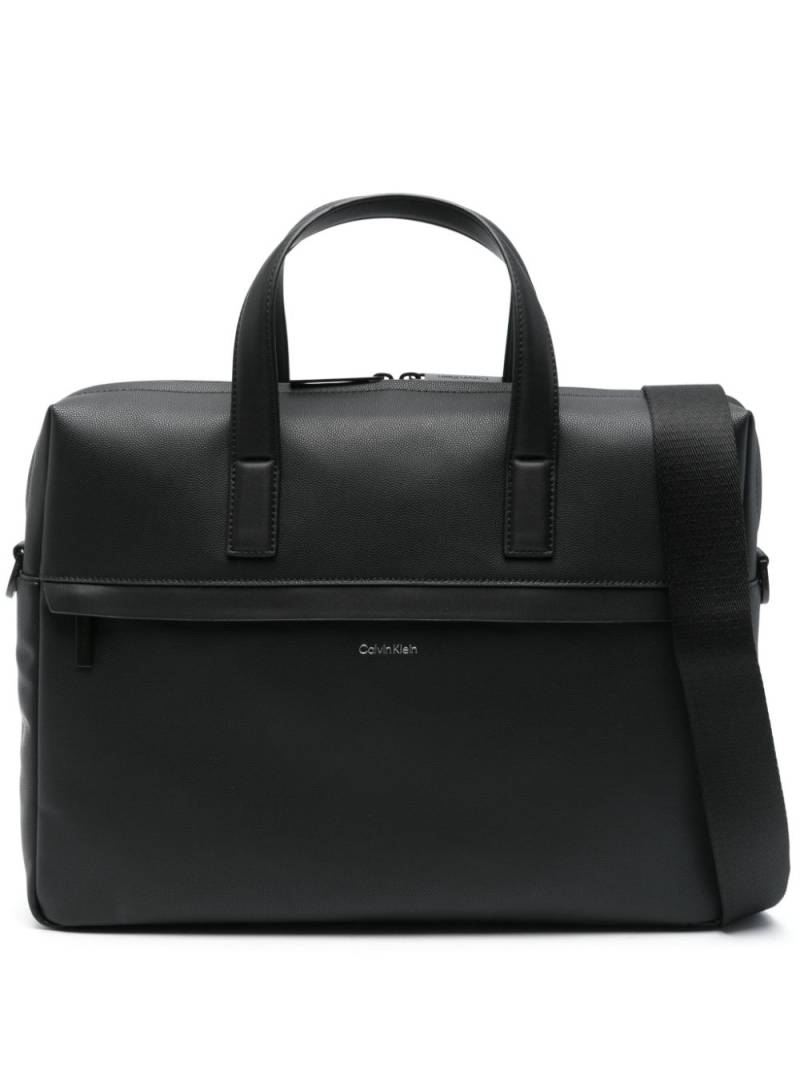 Calvin Klein logo-print briefcase - Black von Calvin Klein