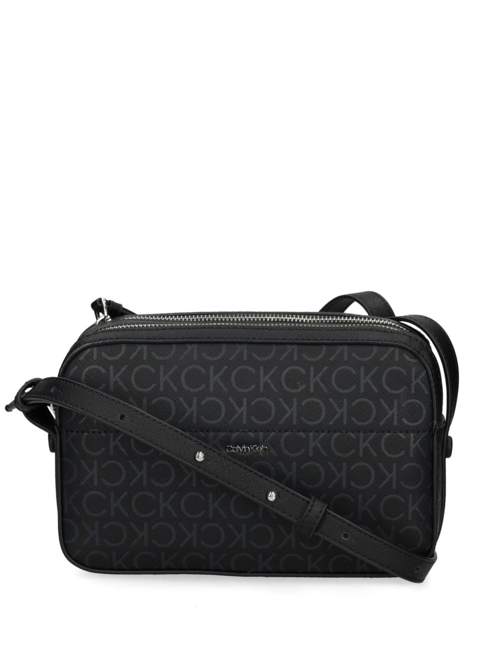 Calvin Klein logo-print crossbody bag - Black von Calvin Klein