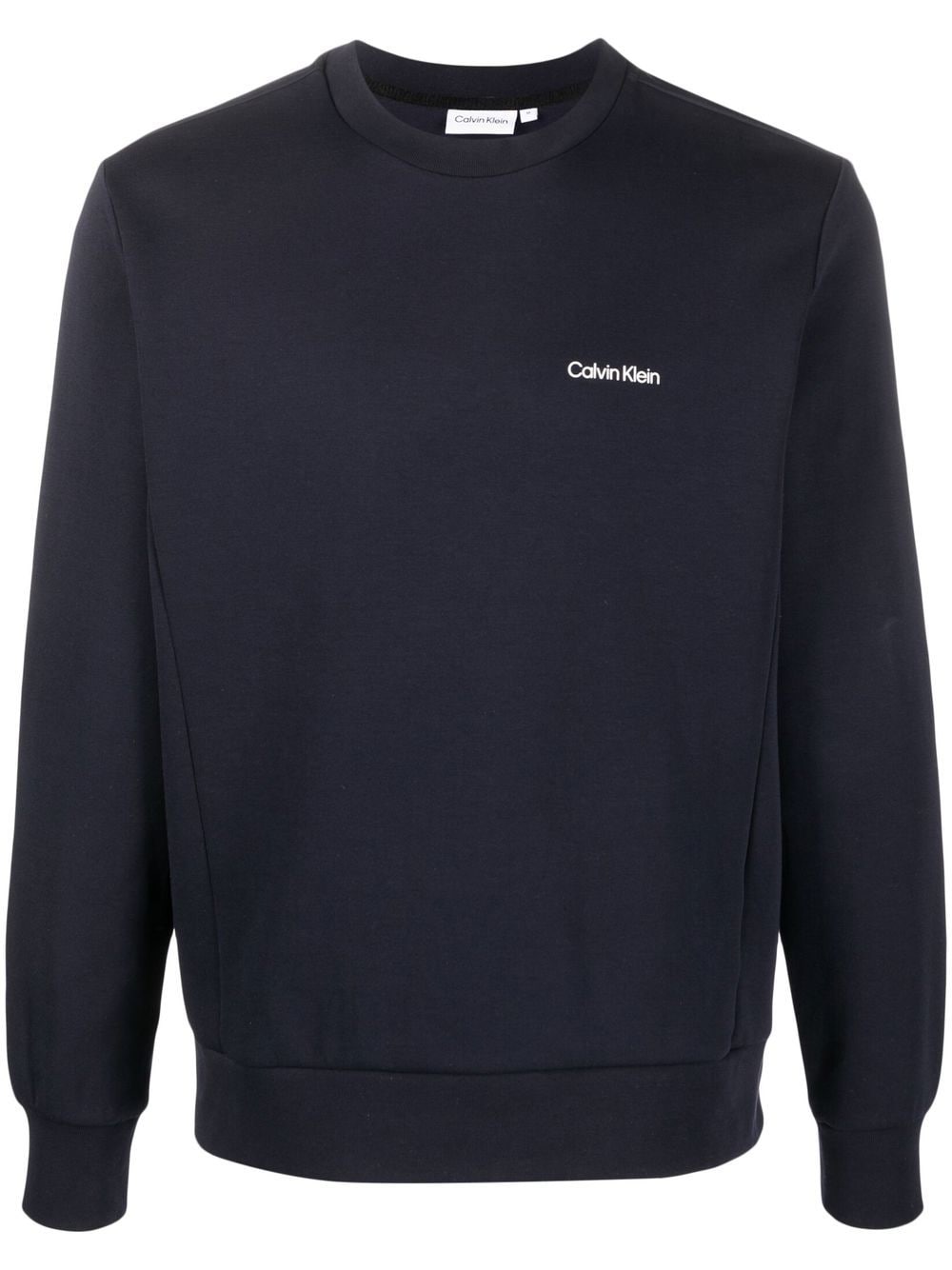 Calvin Klein logo-print detail sweatshirt - Blue von Calvin Klein