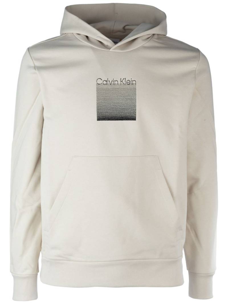 Calvin Klein logo-print hoodie - Neutrals von Calvin Klein