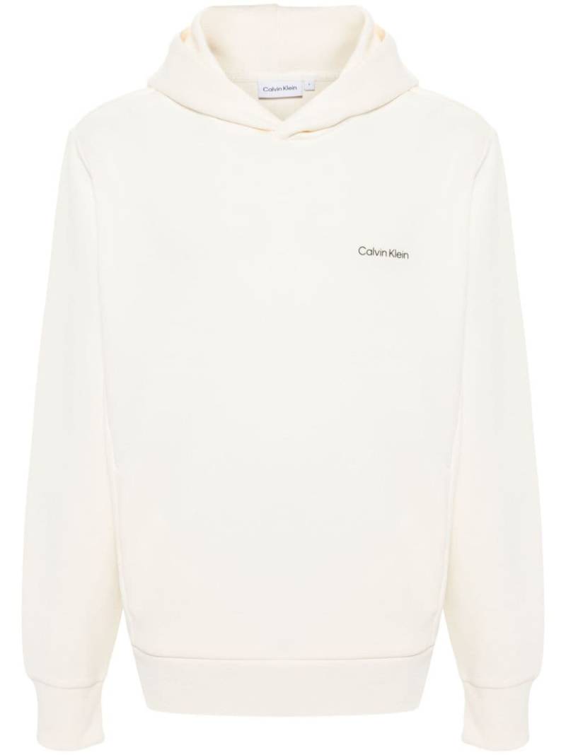 Calvin Klein logo-print hoodie - Neutrals von Calvin Klein