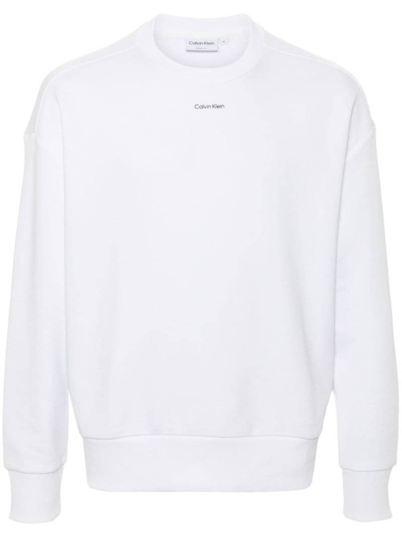 Calvin Klein logo-print sweatshirt - White von Calvin Klein