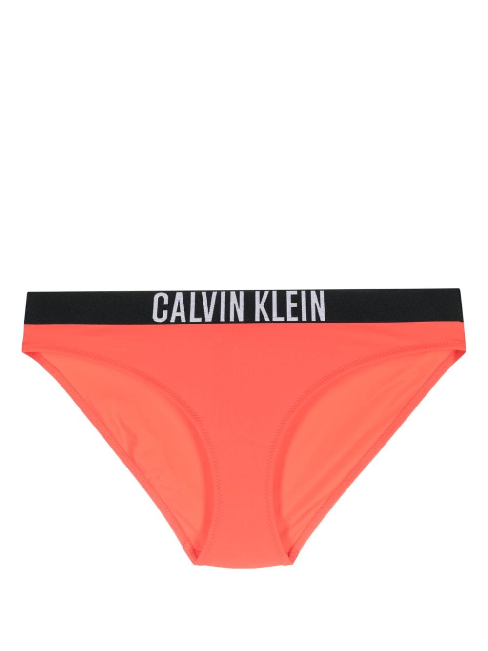 Calvin Klein logo-waistband bikini bottoms - Red von Calvin Klein