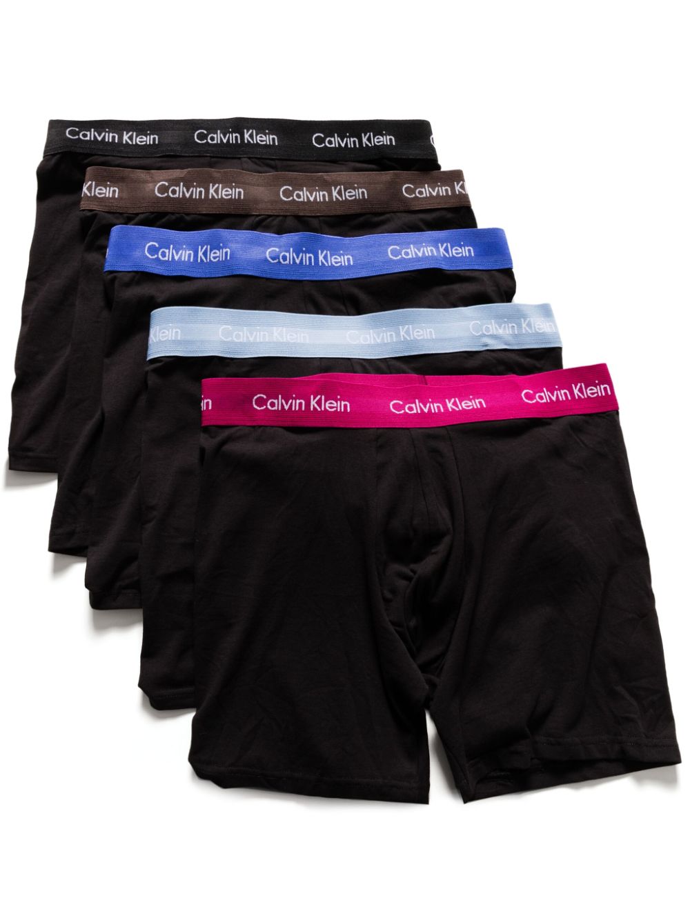 Calvin Klein logo-waistband boxers (pack of five) - Black von Calvin Klein