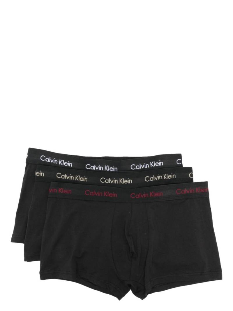 Calvin Klein logo-waistband boxers (pack of three) - Black von Calvin Klein