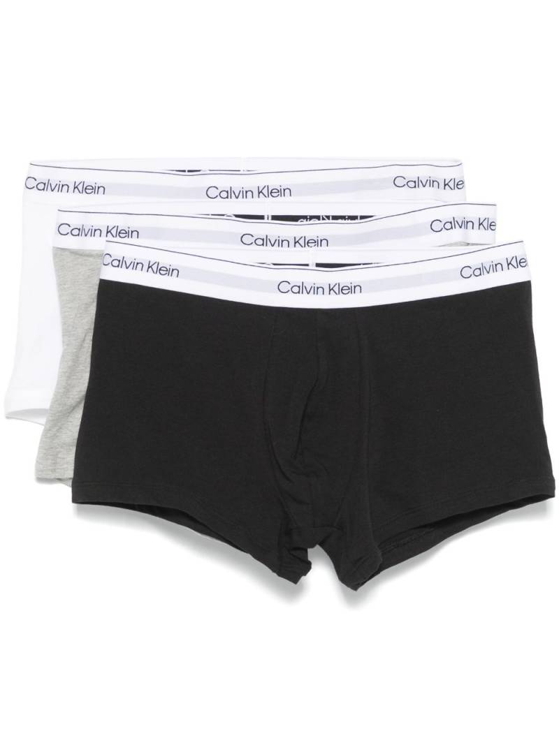 Calvin Klein logo-waistband boxers (pack of three) - Black von Calvin Klein