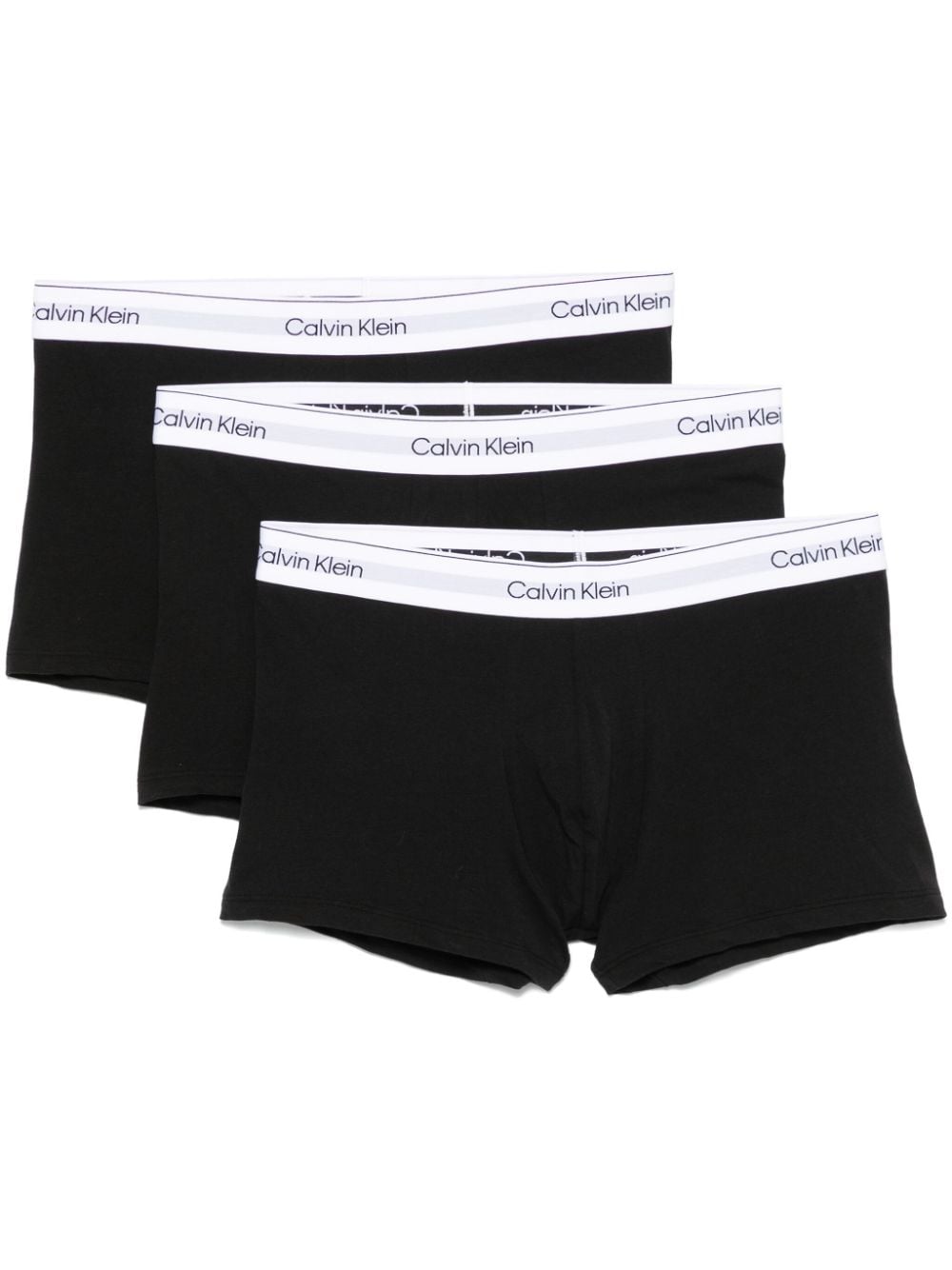 Calvin Klein logo-waistband boxers (pack of three) - Black von Calvin Klein