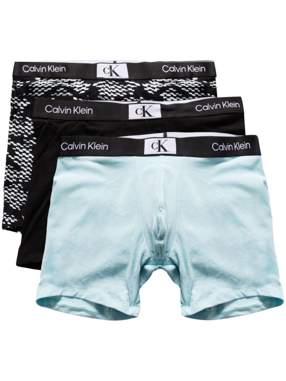 Calvin Klein logo-waistband boxers (pack of three) - Black von Calvin Klein