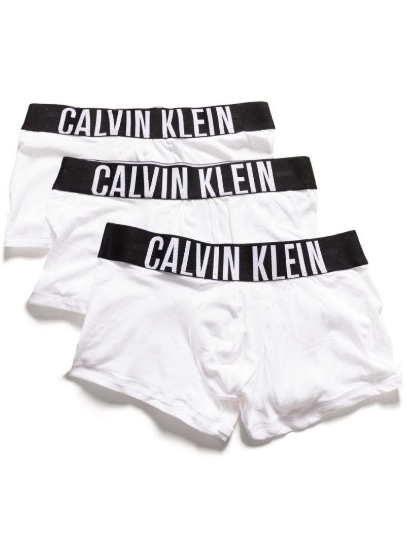 Calvin Klein logo-waistband boxers (pack of three) - White von Calvin Klein