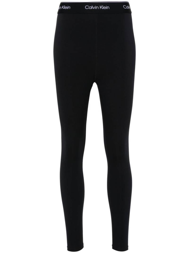 Calvin Klein logo-waistband leggings - Black von Calvin Klein