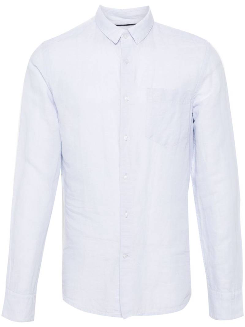 Calvin Klein monogram-embroidered shirt - Blue von Calvin Klein