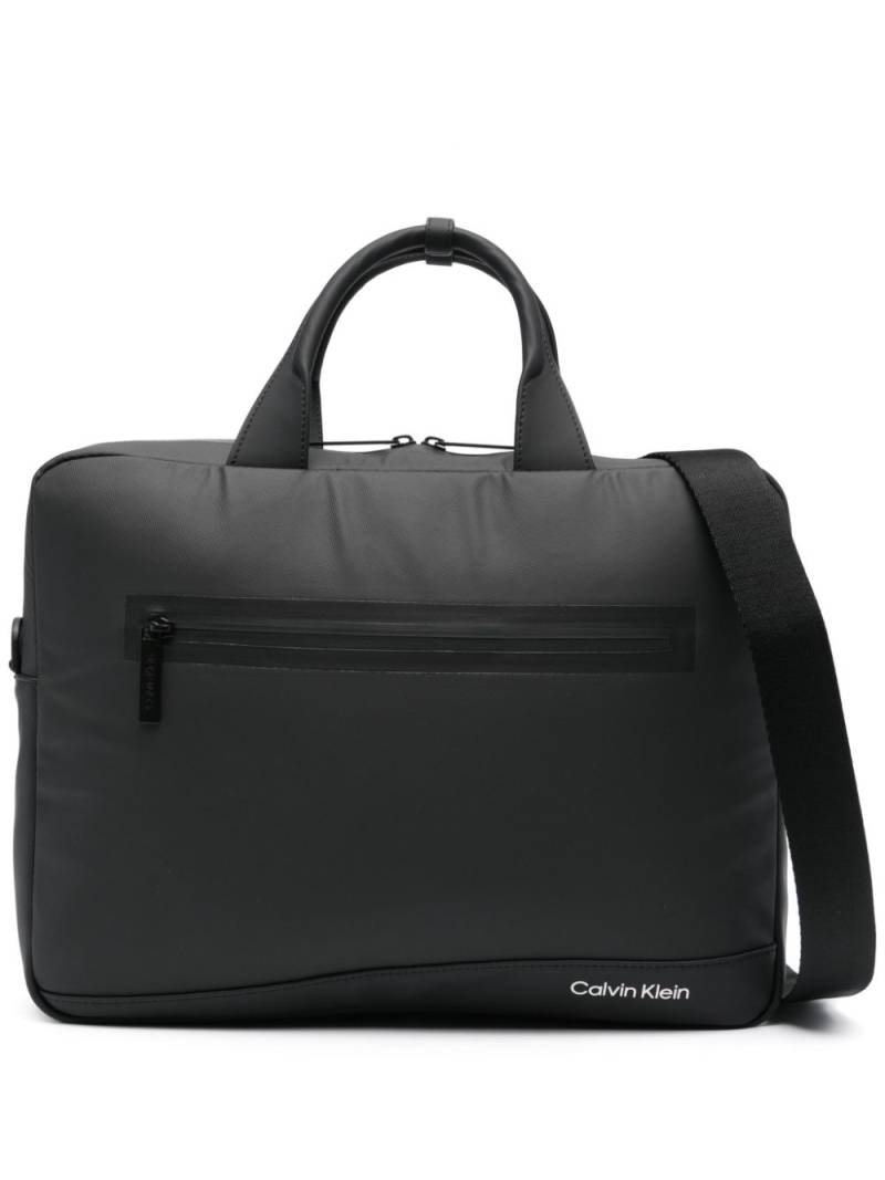 Calvin Klein muti-strap laptop bag - Black von Calvin Klein