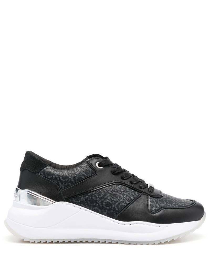 Calvin Klein panelled low-top sneakers - Black von Calvin Klein