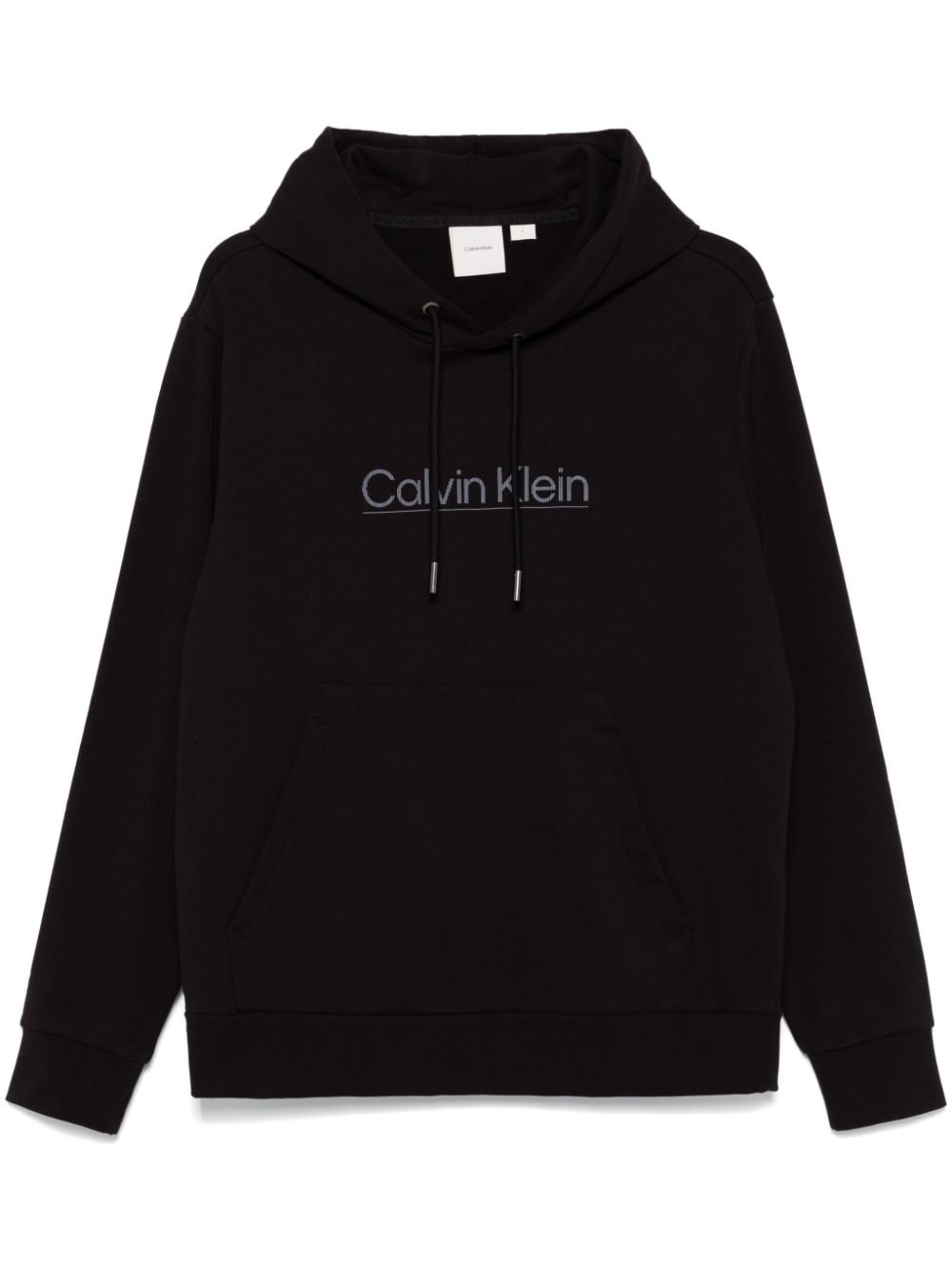 Calvin Klein raised-logo hoodie - Black von Calvin Klein