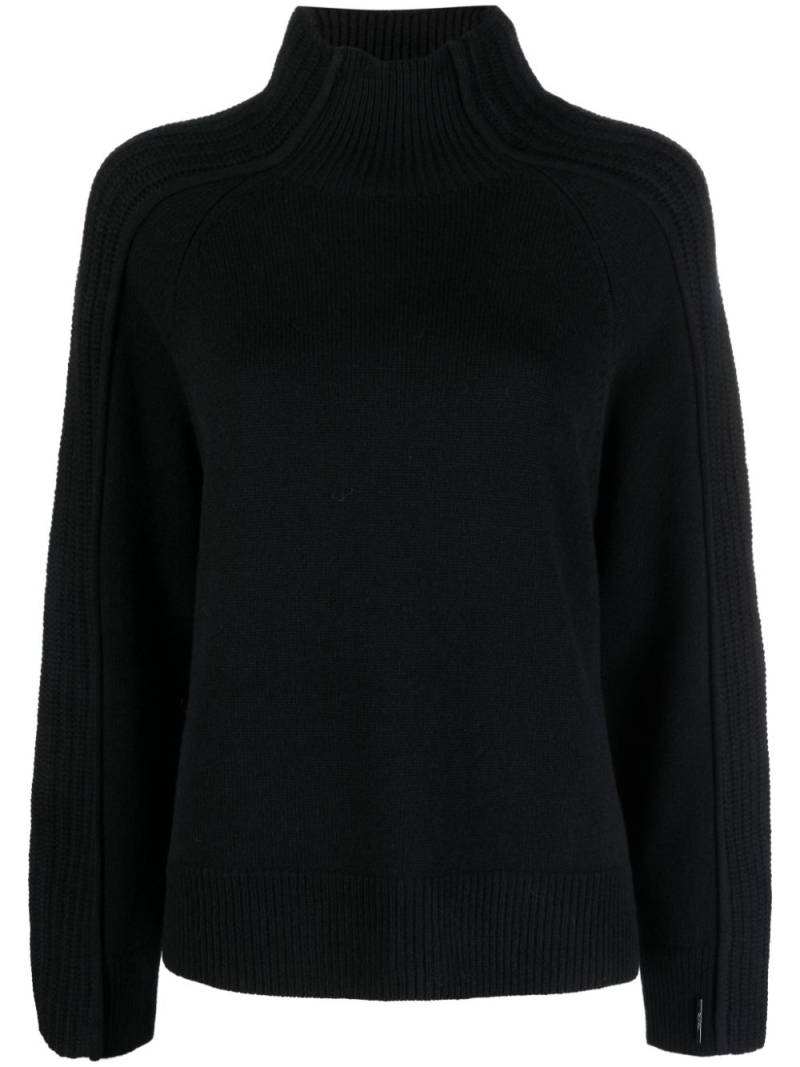 Calvin Klein roll-neck cotton jumper - Black von Calvin Klein