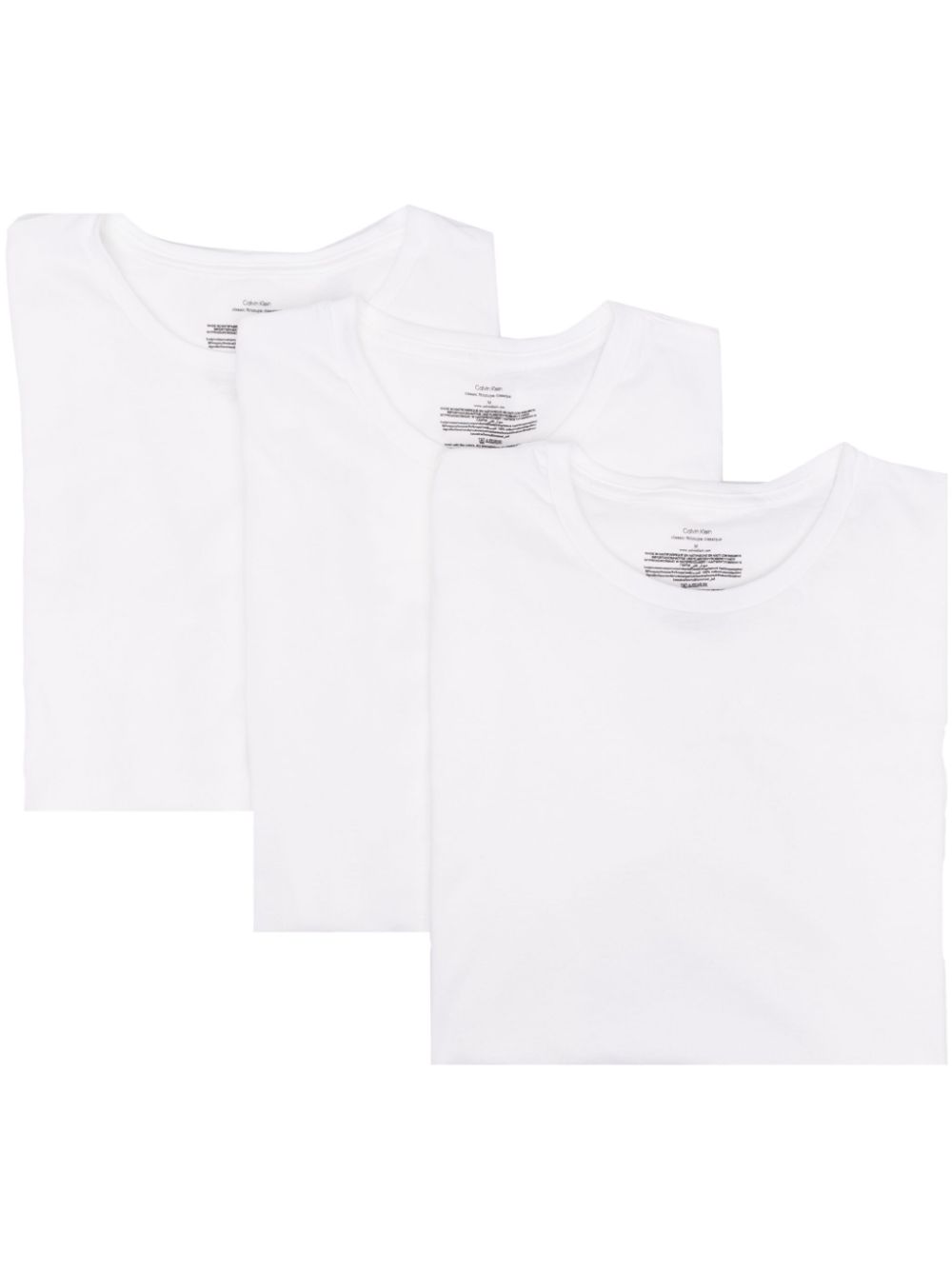 Calvin Klein round-neck cotton T-shirt (pack of three) - White von Calvin Klein