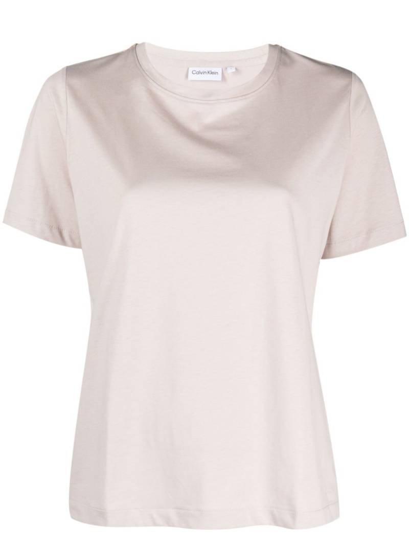 Calvin Klein short-sleeved crew-neck T-shirt - Neutrals von Calvin Klein