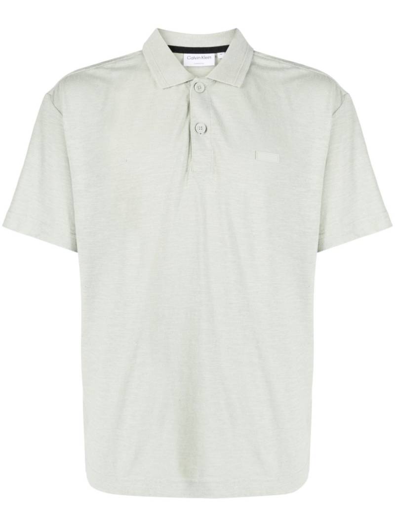 Calvin Klein short-sleeved polo shirt - Green von Calvin Klein