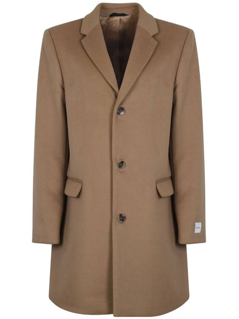 Calvin Klein single-breasted coat - Brown von Calvin Klein