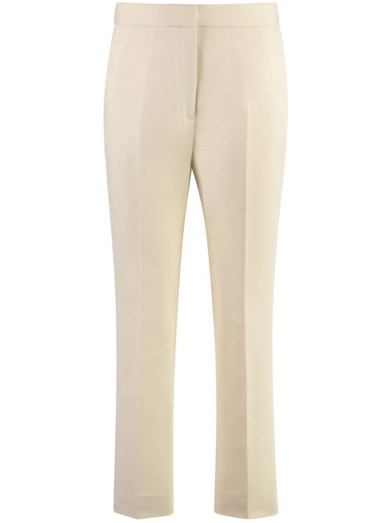 Calvin Klein slim-cut gabardine trousers - Neutrals von Calvin Klein