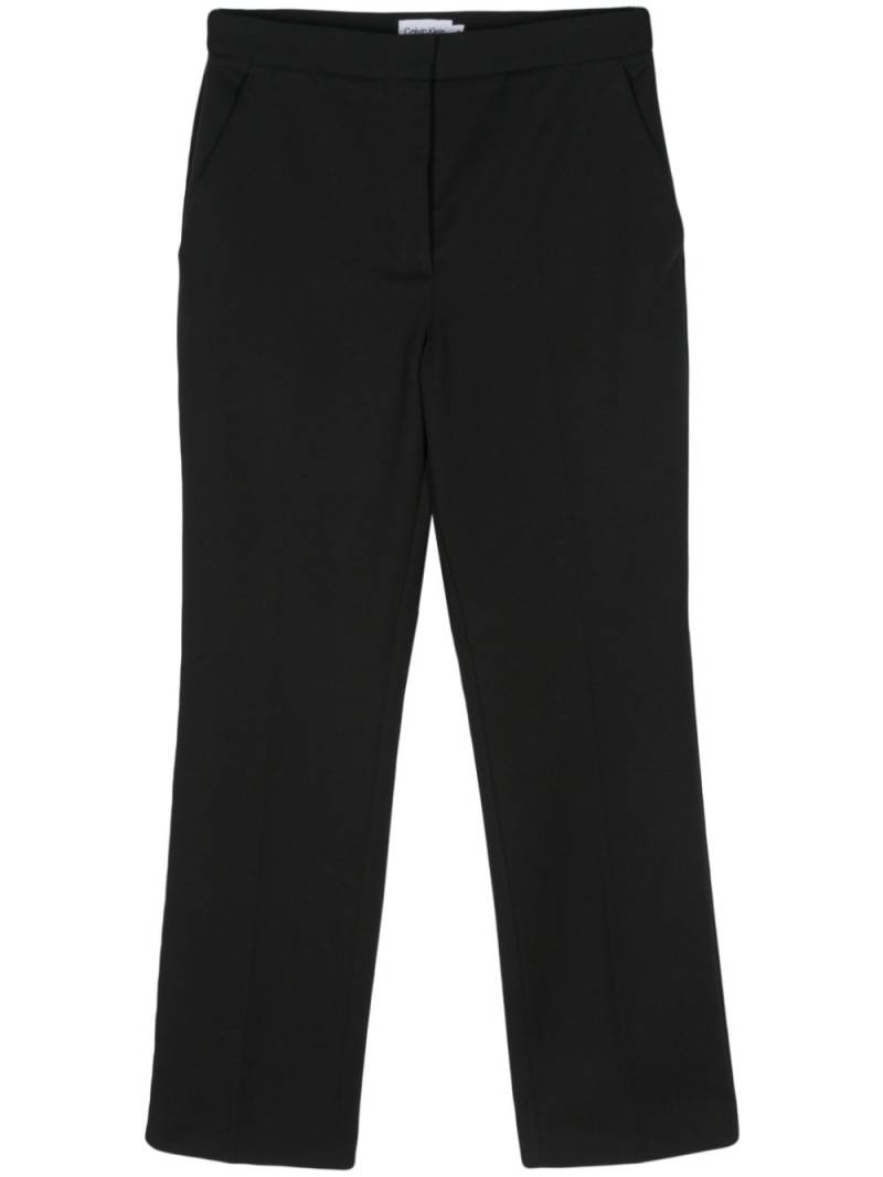 Calvin Klein slim-cut gabardine trousers - Black von Calvin Klein