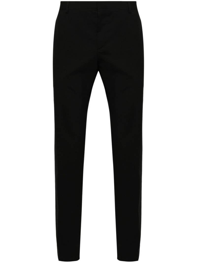 Calvin Klein tapered wool-blend tailored trousers - Black von Calvin Klein