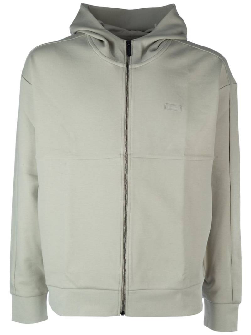 Calvin Klein zip-up hoodie - Grey von Calvin Klein