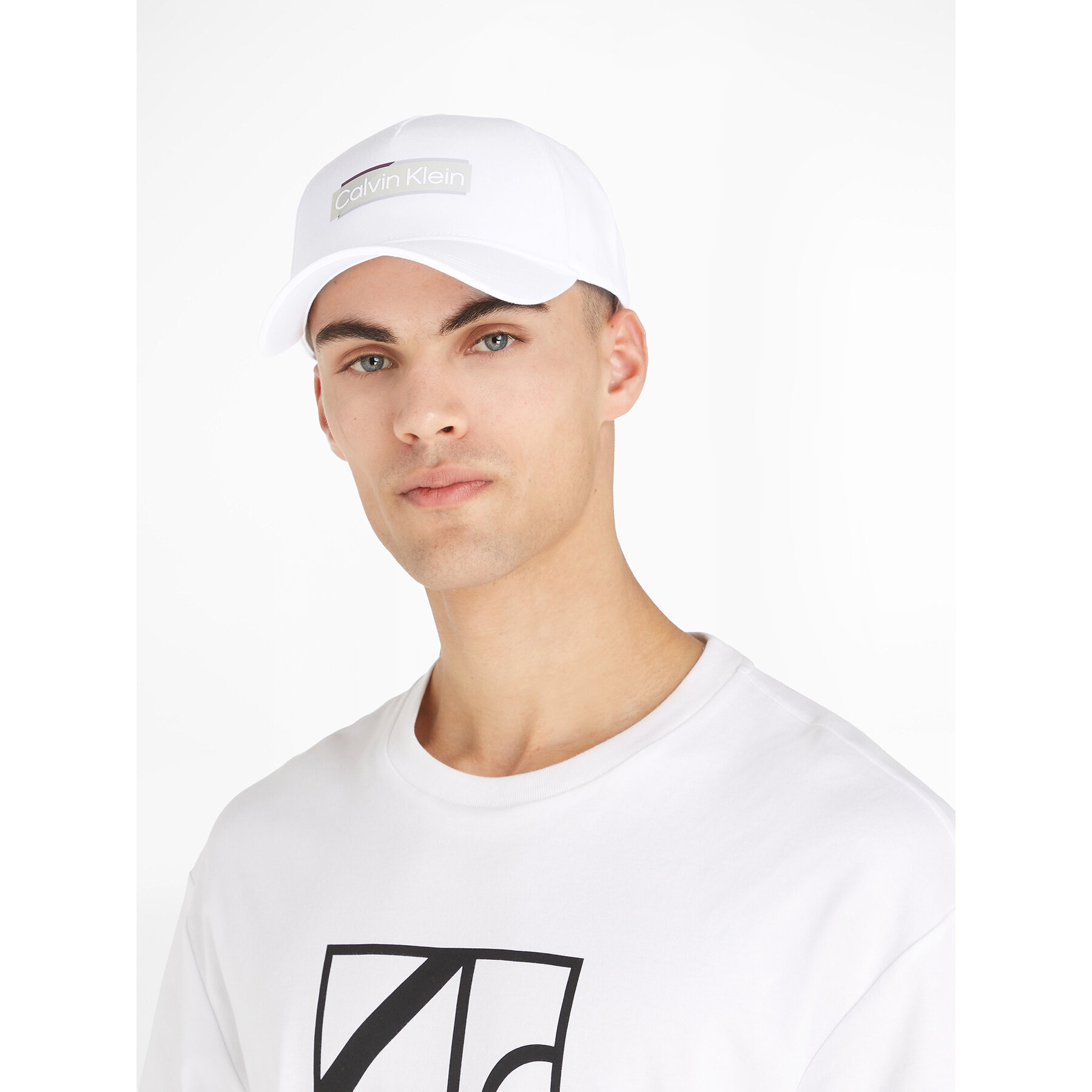 Cap Calvin Klein Layerd Logo Bb Cap K50K510970 Weiß von Calvin Klein