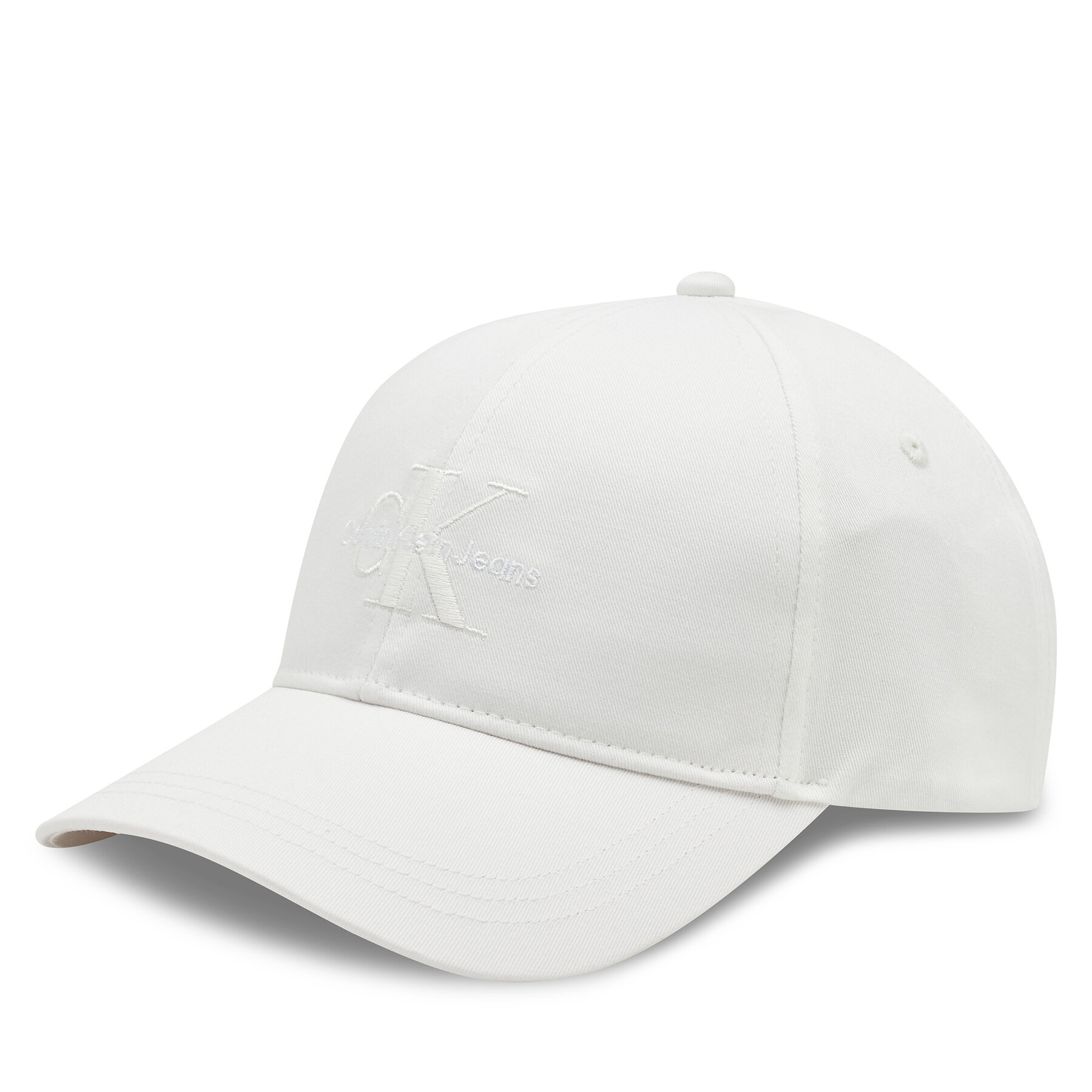 Cap Calvin Klein Mono Logo Embro K60K612317 Weiß von Calvin Klein