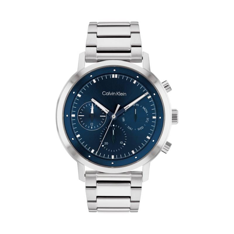 Chronograph Uhr Herren Silber 44mm von Calvin Klein