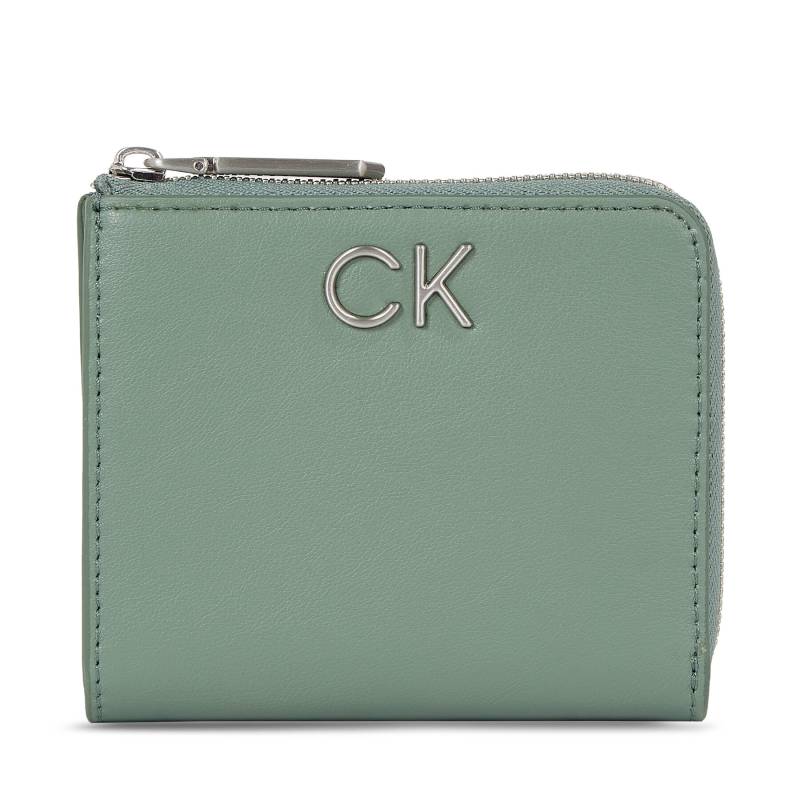 Damen Geldbörse Calvin Klein Re-Lock Za Wallet Sm K60K611097 Grün von Calvin Klein