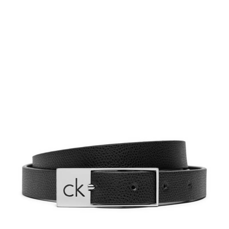 Damengürtel Calvin Klein Ck Cut Square Buckle 2.0_Caviar K60K612864 Schwarz von Calvin Klein