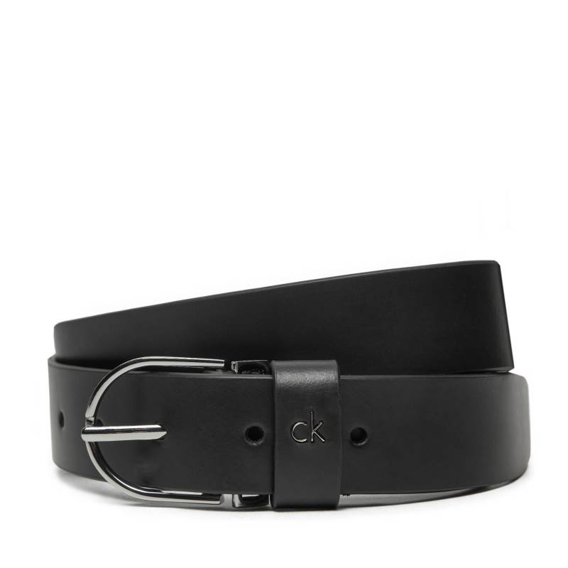 Damengürtel Calvin Klein Ck Metal Loop Rnd Buckle 3.0 K60K612861 Schwarz von Calvin Klein