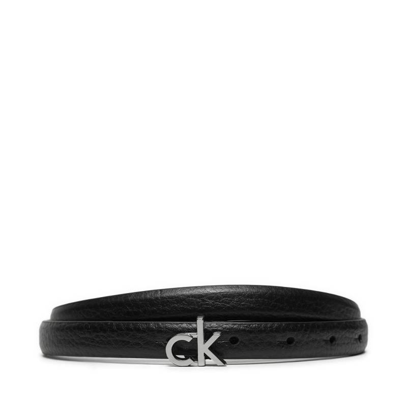 Damengürtel Calvin Klein Ck Thin Belt 1.5cm Pebble K60K612858 Schwarz von Calvin Klein