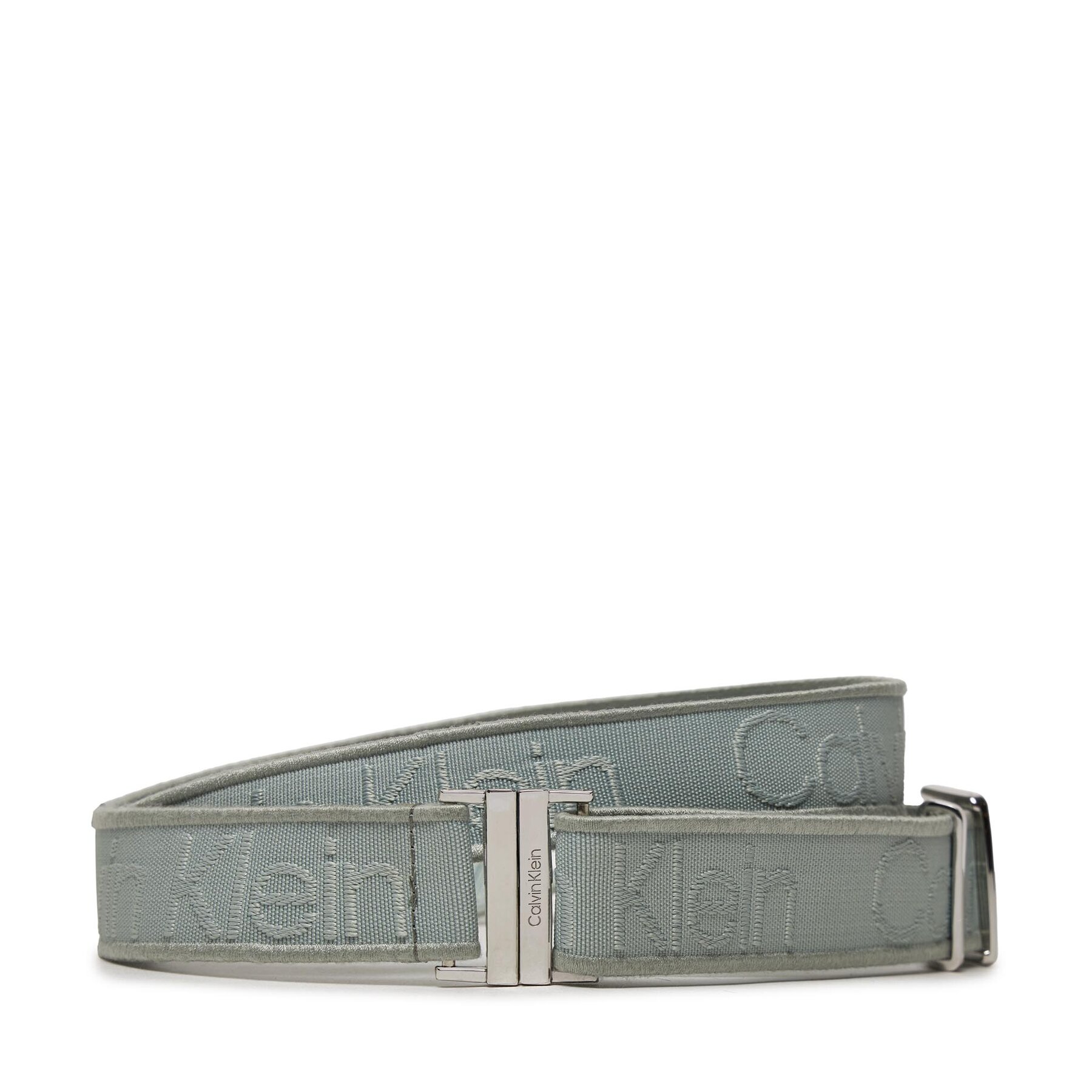 Damengürtel Calvin Klein Gracie Logo Jacquard Belt 3.0 K60K611922 Grau von Calvin Klein