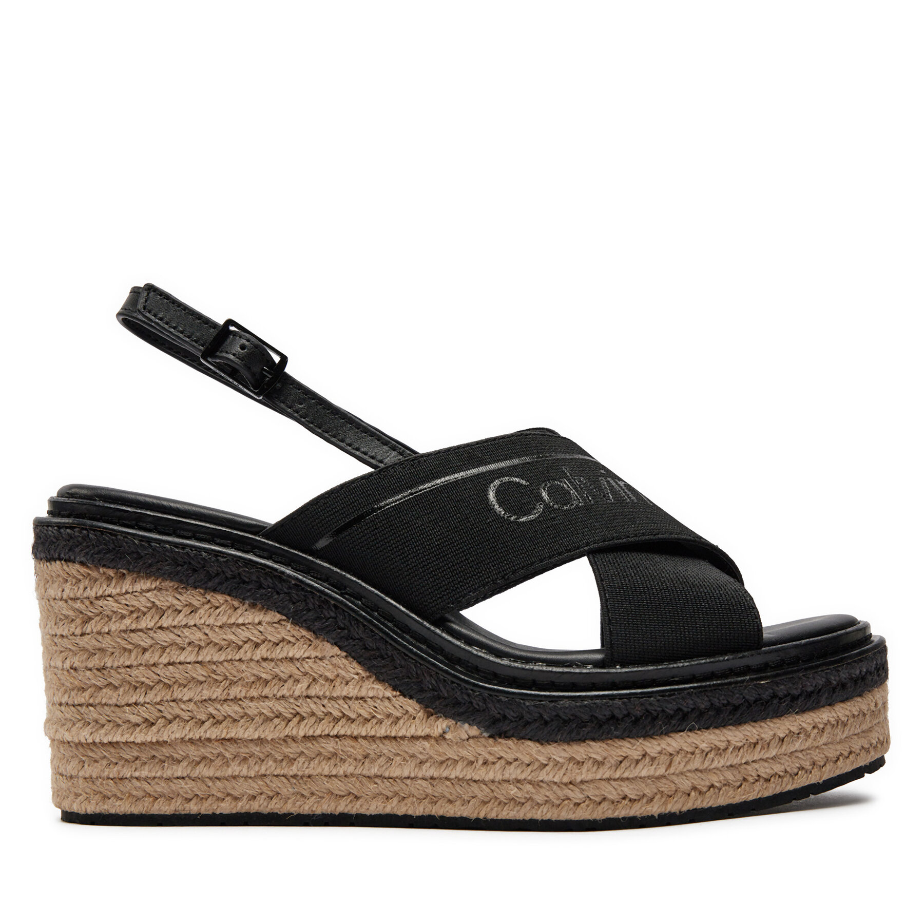 Espadrilles Calvin Klein Wedge Sandal 50 He HW0HW01965 Schwarz von Calvin Klein