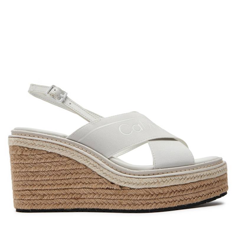 Espadrilles Calvin Klein Wedge Sandal 50 He HW0HW01965 Weiß von Calvin Klein