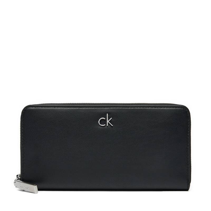 Große Damen Geldbörse Calvin Klein Ck Daily Large Zip Around_Pbl K60K612850 Schwarz von Calvin Klein