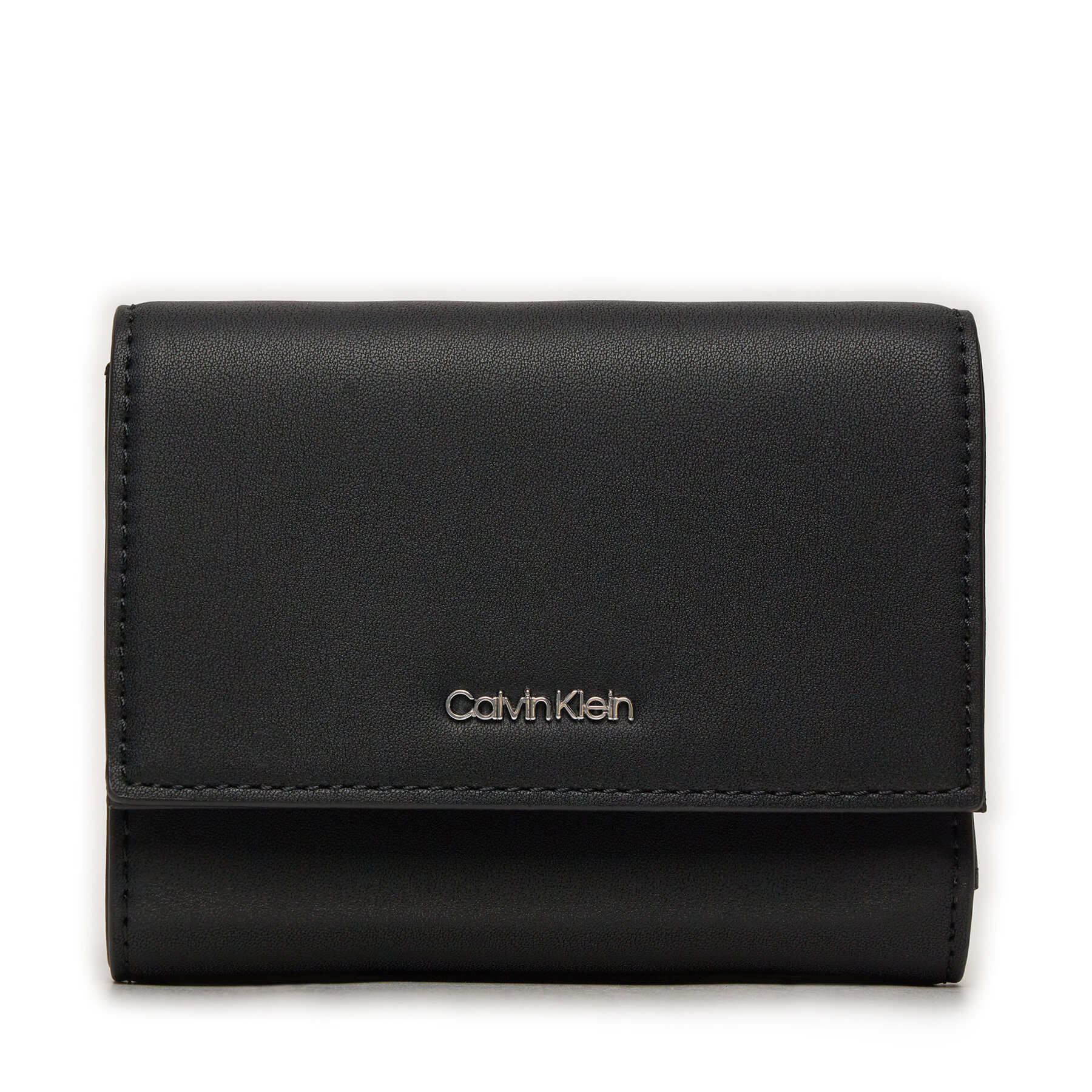 Große Damen Geldbörse Calvin Klein Ck Must Md Trifold W/Zip K60K612450 Schwarz von Calvin Klein