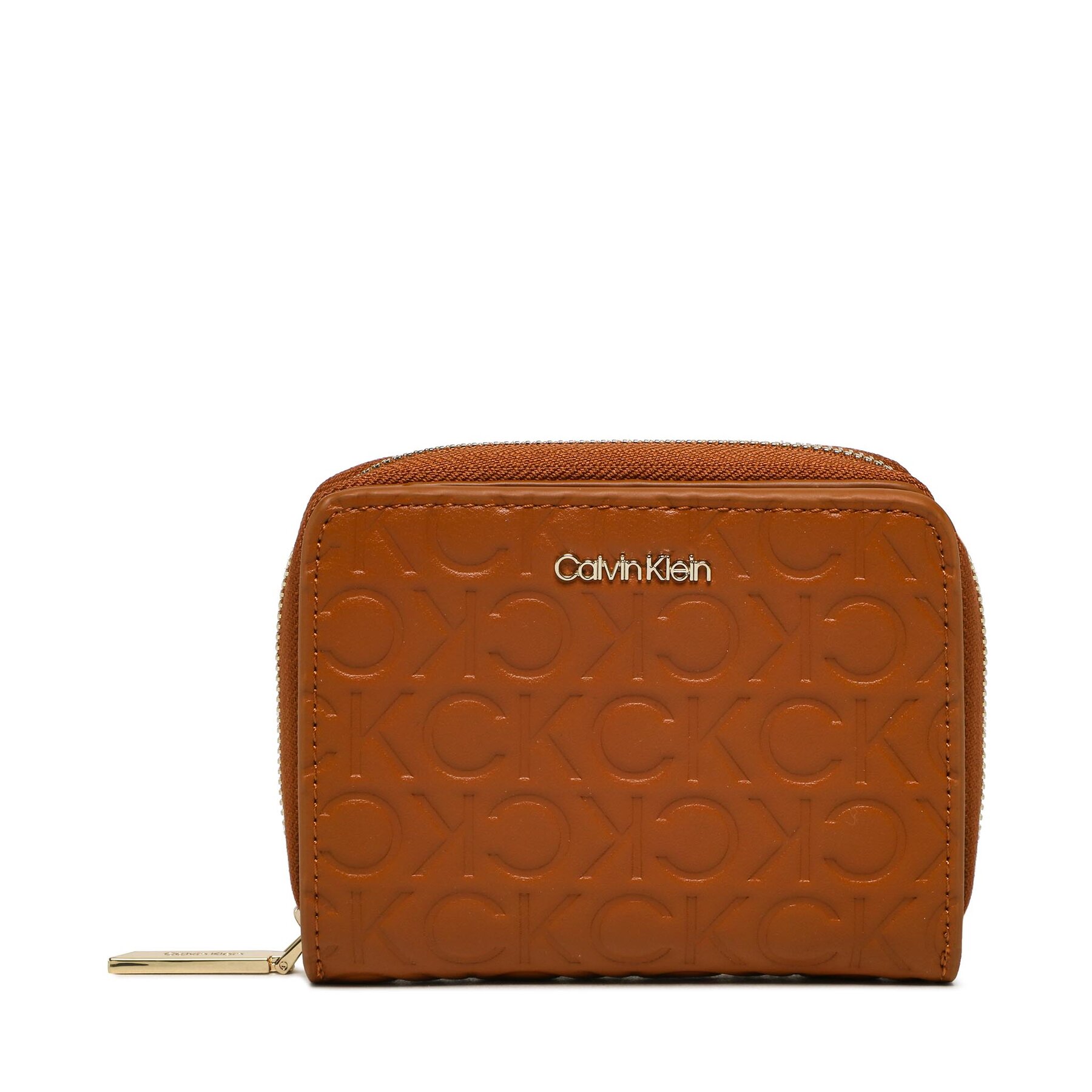 Große Damen Geldbörse Calvin Klein Ck Must Za Wallet Wf Md Emboss K60K610251 Braun von Calvin Klein