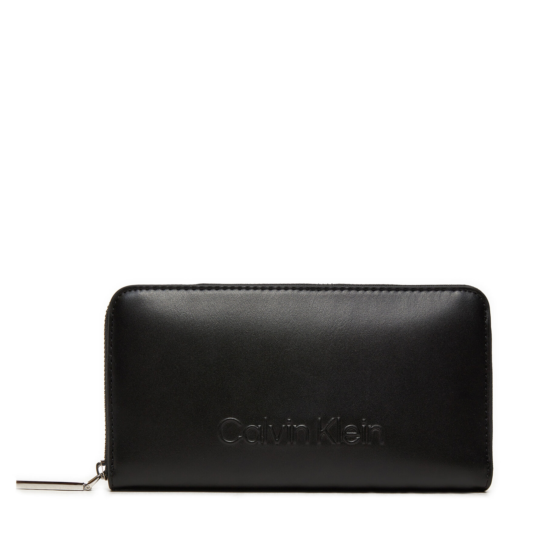 Große Damen Geldbörse Calvin Klein Embossed Logo Zip Lg K60K612439 Schwarz von Calvin Klein