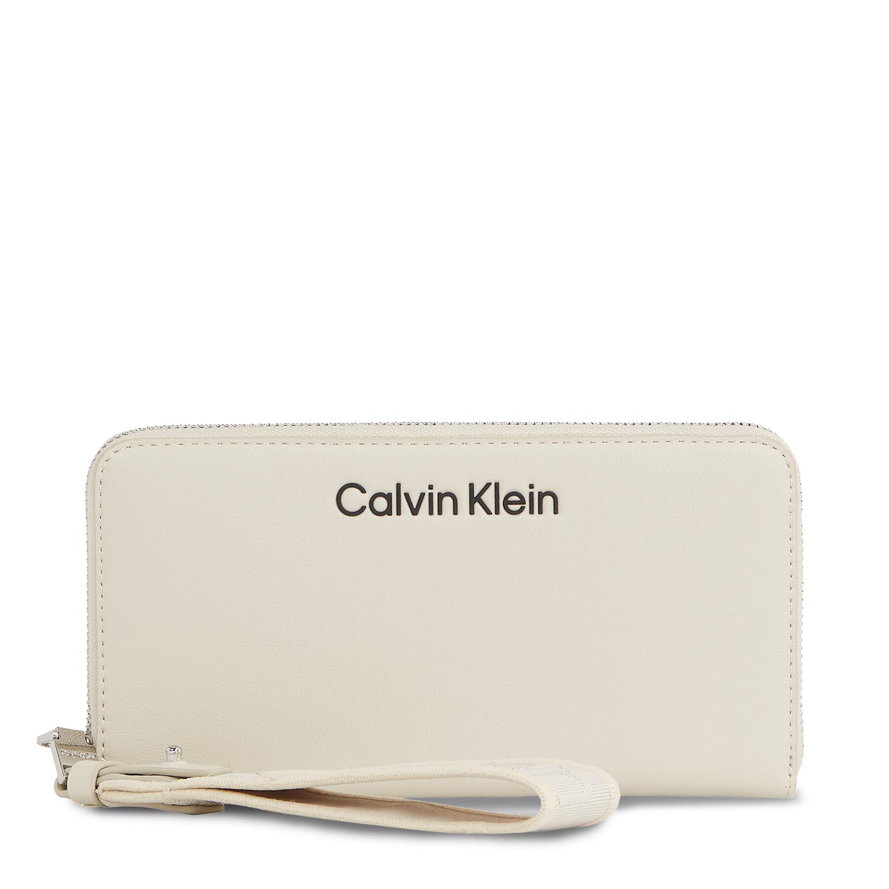 Große Damen Geldbörse Calvin Klein Gracie K60K611687 Beige von Calvin Klein