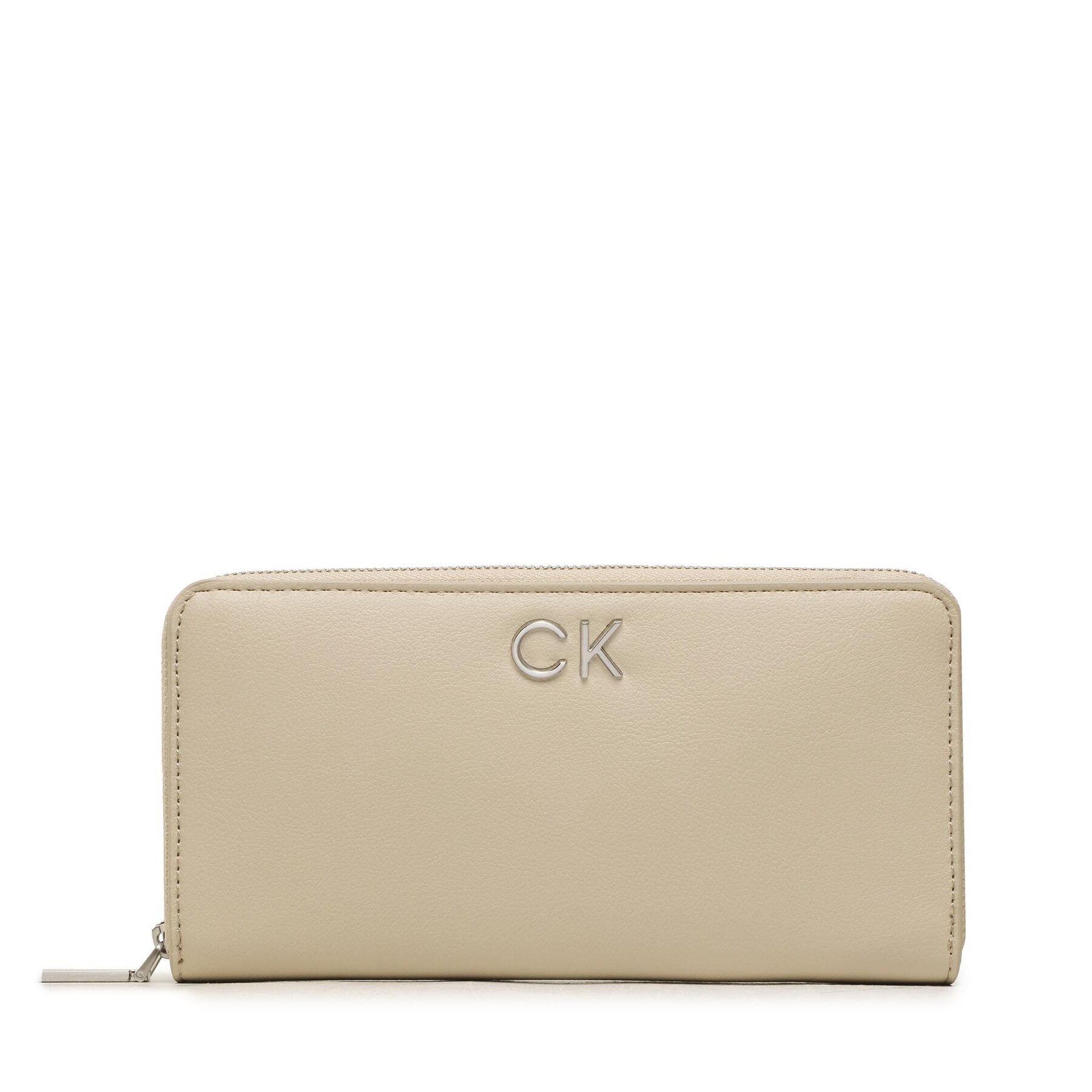 Große Damen Geldbörse Calvin Klein Re-Lock Z/A Wallet Lg Pbl K60K610967 Beige von Calvin Klein