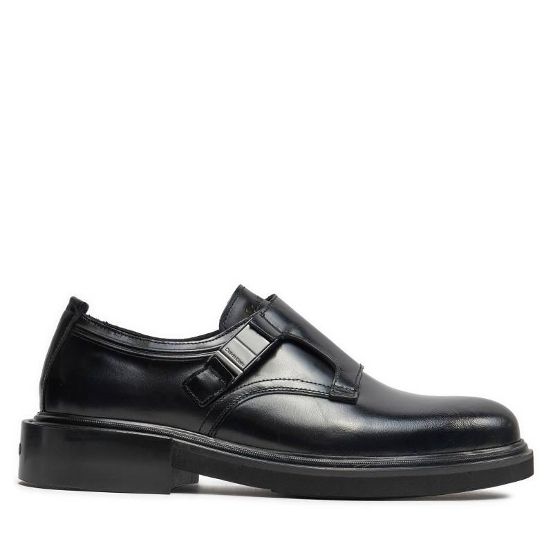 Halbschuhe Calvin Klein Monk Lth Hf HM0HM01530 Schwarz von Calvin Klein