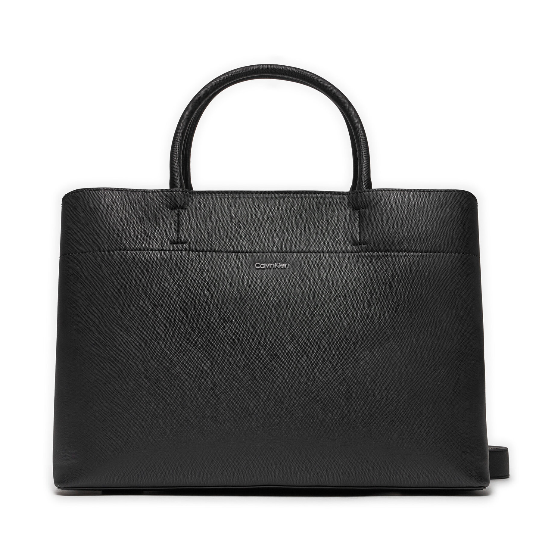 Handtasche Calvin Klein Business Large Tote_Saffiano K60K611674 Schwarz von Calvin Klein