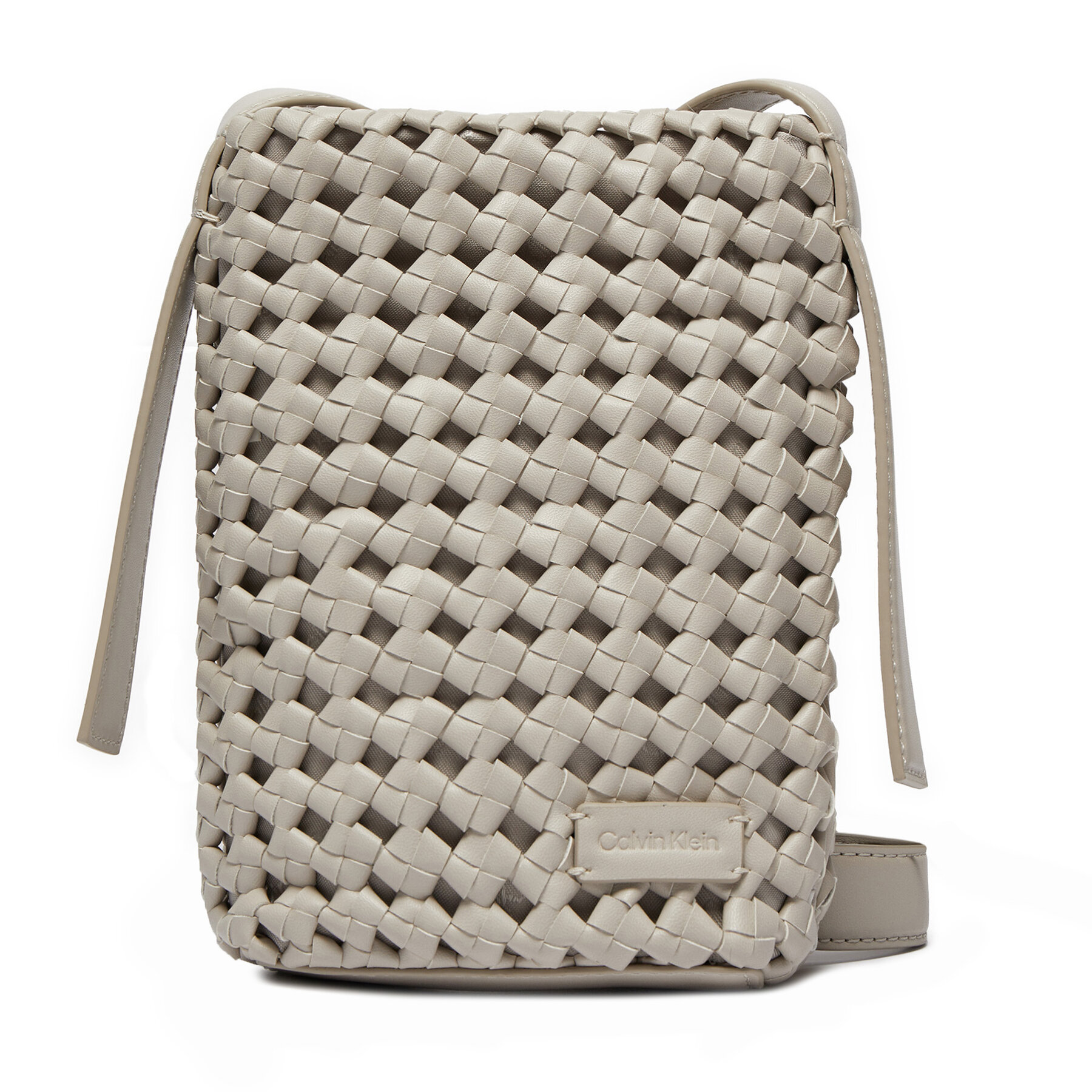 Handtasche Calvin Klein Ck Braided Mini Bag K60K612172 Grau von Calvin Klein