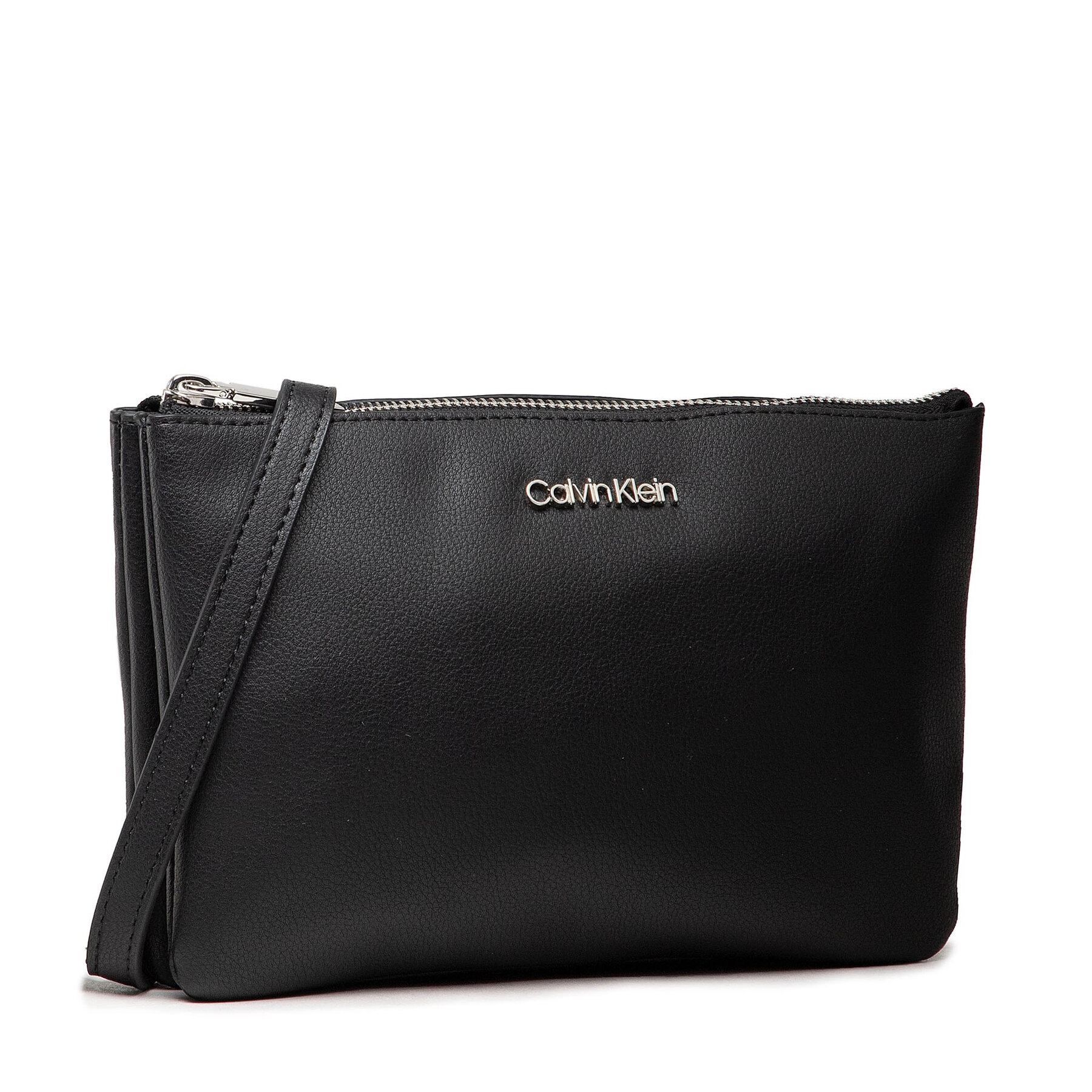 Handtasche Calvin Klein Ck Must Ew Dbl Cpt Xbody K60K608409 Schwarz von Calvin Klein