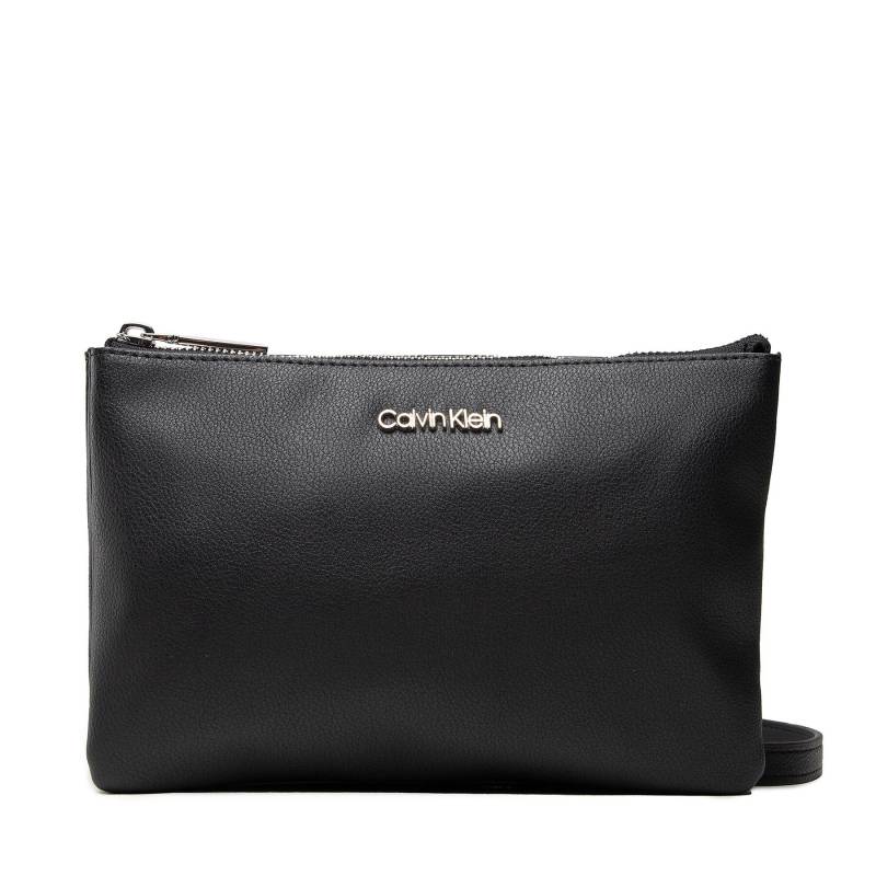 Handtasche Calvin Klein Ck Must Ew Dbl Cpt Xbody K60K608409 Schwarz von Calvin Klein