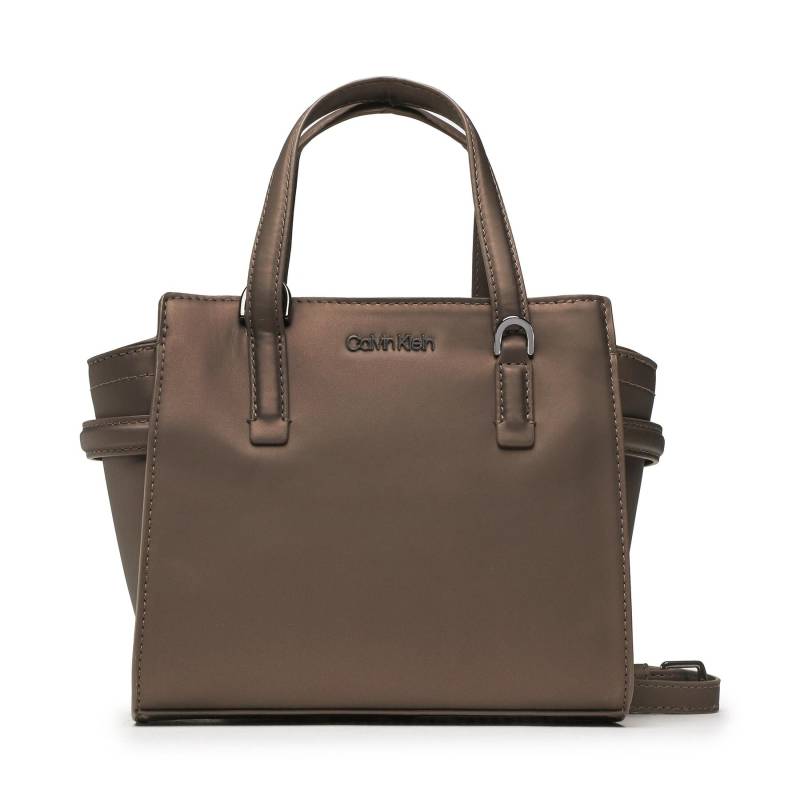 Handtasche Calvin Klein Ck Must Mini Tote Rubberized K60K610192 Braun von Calvin Klein