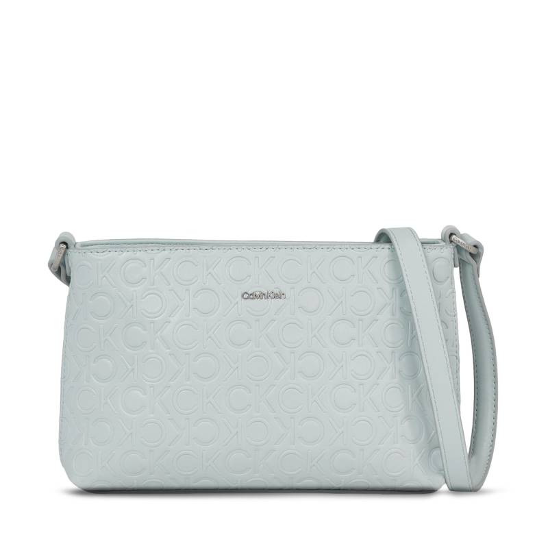 Handtasche Calvin Klein Ck Must Xbody Md-Emb Mono K60K611001 Himmelblau von Calvin Klein